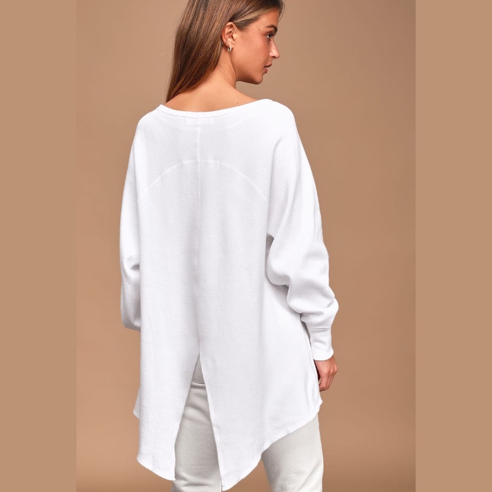 Free People Oversized Thermal Tunic Sweater
